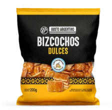 [G-ARG-070] BIZCOCHOS GUSTO ARGENTINO DULCE 200 g